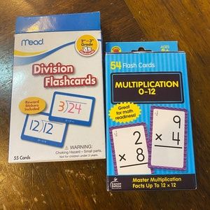 Math learning toys flash cards
